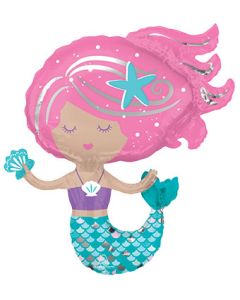 LRG SHP SHIMMERING MERMAID 30" (PKG)