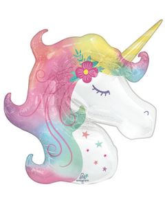 LRG SHP ENCHANTED UNICORN 33" (PKG)