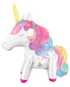 LRG SHP ENCHANTED UNICORN 25" (MULTI BALLOON)(PKG) AIR FILL