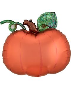LRG SHP SATIN INFUSED PUMPKIN 25" (PKG)(D)