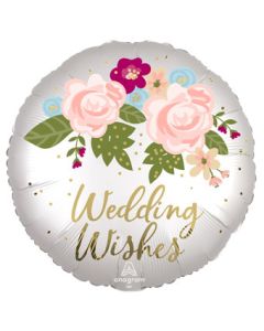 18C WEDDING WISHES FLORAL SATIN (PKG)