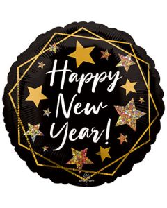 18C HAPPY NEW YEAR GOLD SPARKLE (D)
