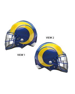 FOOTBALL LRG SHP LOS ANGELES RAMS HELMET 21" (PKG)