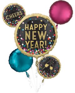 BOUQUET HAPPY NEW YEAR COLORFUL CONFETTI (PKG)(D) sale