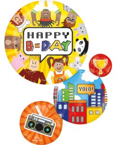 LRG SHP HB PARTY TOWN 28" (PKG)(D) sale