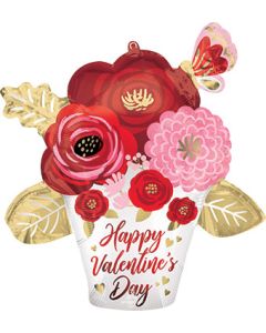LRG SHP HVD PAINTED FLOWERS SATIN 26" (PKG)(D) sale