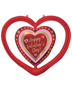 LRG SHP HVD GOLDEN HEARTS OPEN HEART 36" (PKG)(D) sale