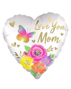 18H LOVE YOU MOM SATIN FLORAL