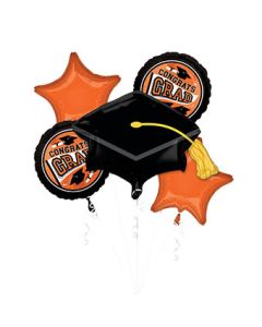 BOUQUET CONGRATS GRAD TRUE SCHOOL ORANGE (PKG)(D) sale