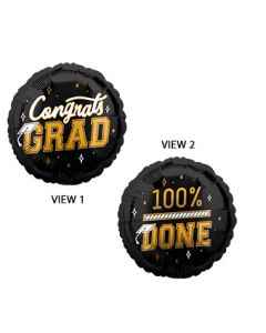 18C CONGRATS GRAD 100% DONE (D) sale
