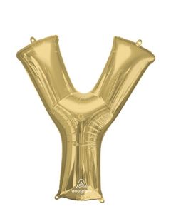 LRG SHP LETTER Y WHITE GOLD ANAGRAM (PKG)(D)