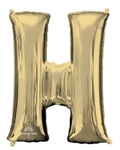 LRG SHP LETTER H WHITE GOLD ANAGRAM (PKG)(D)