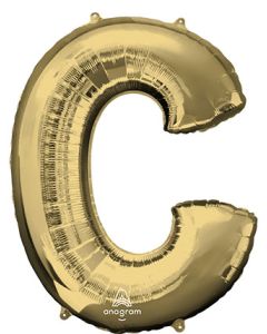 LRG SHP LETTER C WHITE GOLD ANAGRAM (PKG)(D)
