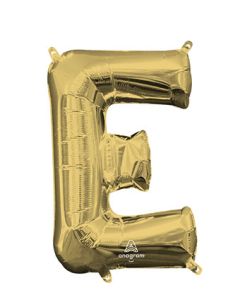 MIN SHP LETTER E WHITE GOLD ANAGRAM CONSMR INFLATE (PKG)(D)