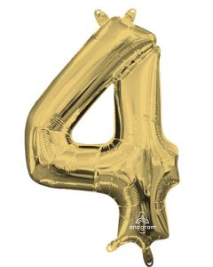 MIN SHP NUMBER 4 WHITE GOLD ANAGRAM CONSMR INFLATE (PKG)(D)