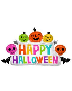 LRG SHP COLORFUL HAPPY HALLOWEEN MARQUEE 39" (PKG)(D) sale