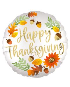 18C HAPPY THANKSGIVING SATIN (D)