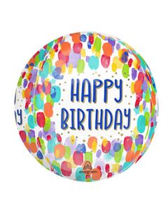 ORBZ HB PAINTERLY DOTS 16" (PKG)