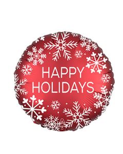 18C HAPPY HOLIDAYS NORDIC RED SNOWFLAKE (D)