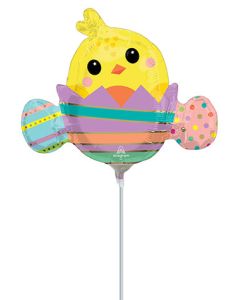 MIN SHP CHICKY IN STRIPED EGG AIR FILL ONLY (D)