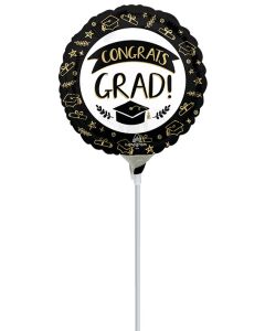 9C SKETCHED CONGRATS GRAD AIR FILL ONLY (D)