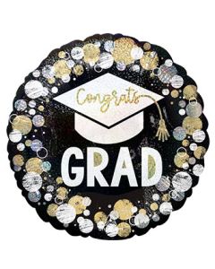 18C CONGRATS GRAD CIRCLES & DOTS (HOLO)(D) sale