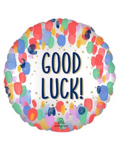 18C GOOD LUCK SATIN PAINTERLY DOTS (PKG)
