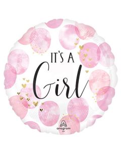18C BABY GIRL PINK WATERCOLOR (PKG)
