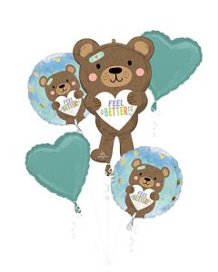 BOUQUET FEEL BETTER TEDDY BEAR (PKG)