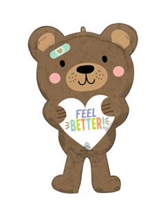 LRG SHP FEEL BETTER BEAR 30" (PKG)