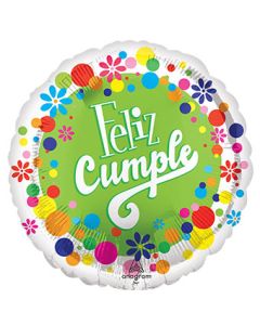 18C FELIZ CUMPLEANOS PUNTOS (PKG)