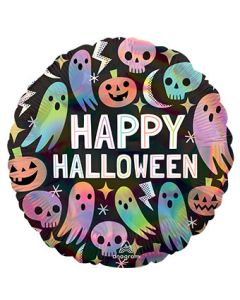 18C IRIDESCENT PASTEL HAPPY HALLOWEEN (HOLO)(D) sale