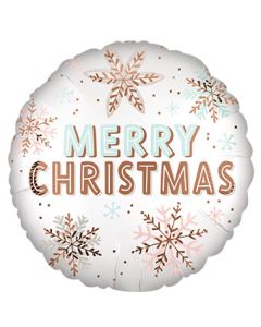 18C MERRY CHRISTMAS WINTER WONDERLAND SATIN (D) sale