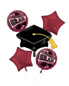 BOUQUET TRUE TO YOUR SCHOOL BERRY (PKG)(D)