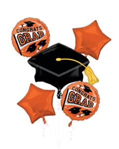 BOUQUET TRUE TO YOUR SCHOOL ORANGE (PKG)(D)
