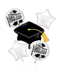 BOUQUET TRUE TO YOUR SCHOOL WHITE (PKG)(D)