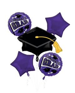 BOUQUET TRUE TO YOUR SCHOOL PURPLE (PKG)(D)