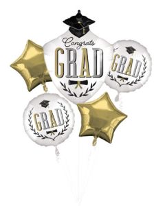 BOUQUET CONGRATS GRAD CAPS OFF SATIN (PKG)(D) sale