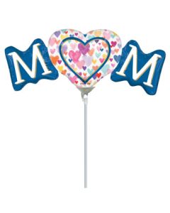 MIN SHP MOM SPRINKLED HEARTS AIR FILL ONLY (D)