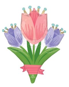 LRG SHP SPRING CHEER TULIPS 38" (PKG)
