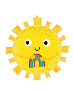 LRG SHP HAPPY SUN HOLDING RAINBOW 28" (PKG)(D) sale
