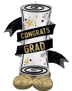AIRLOONZ GRAD DIPLOMA SATIN 55" (PKG)