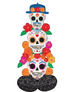 AIRLOONZ DAY OF THE DEAD BRIGHT FLORES 53" (PKG)(D)