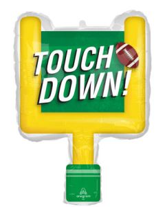 LRG SHP FOOTBALL TOUCHDOWN GAME TIME GOALPOST 28" (PKG)