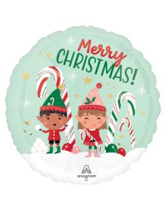 18C MERRY CHRISTMAS ELVES