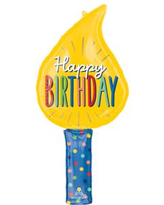 LRG SHP HB BIRTHDAY CANDLES 39" (PKG)
