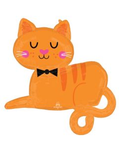 LRG SHP ORANGE TABBY CAT 31" (PKG)