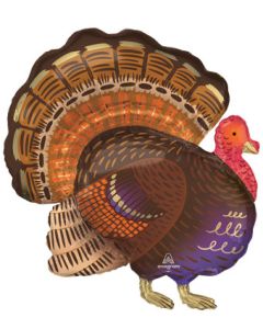 LRG SHP THANKFUL TURKEY 32" (D)