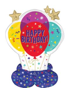 AIRLOONZ JR. HB PARTY BALLOONS 33" (PKG)