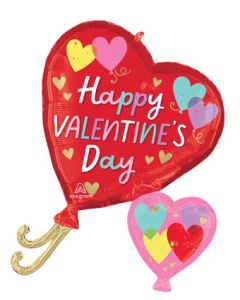 LRG SHP HVD HEARTS ON HEARTS 29" (PKG)(D)